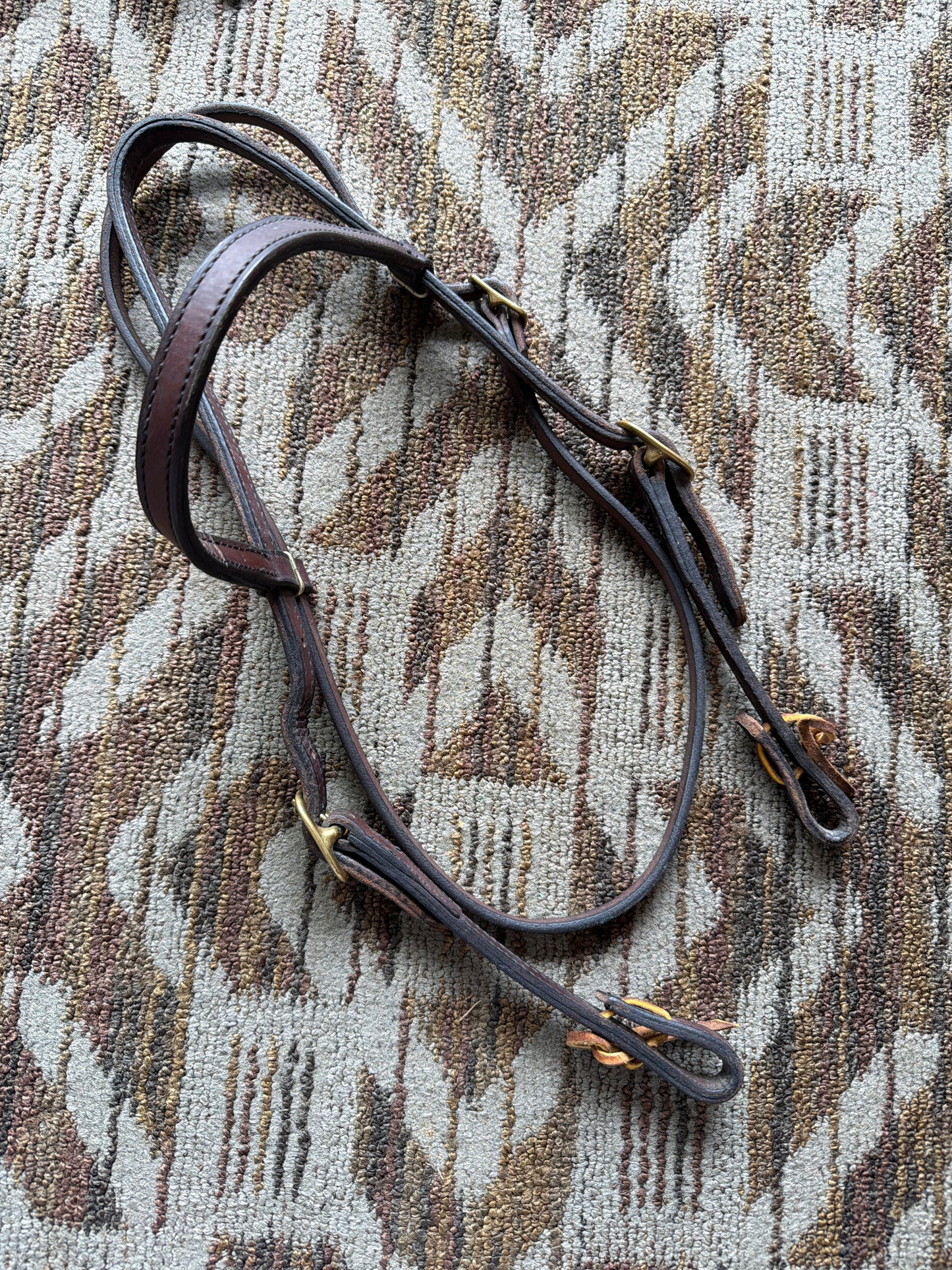 Leather Headstall w/ Brass Hardware