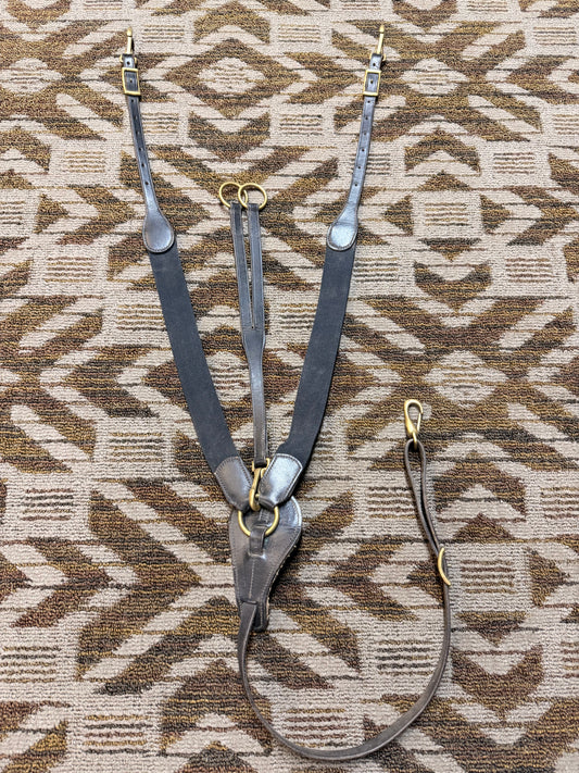 Black Elastic Breastplate