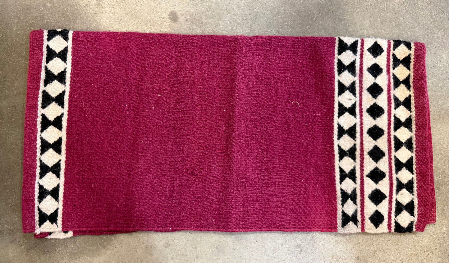 Pink Patterned Saddle Blanket