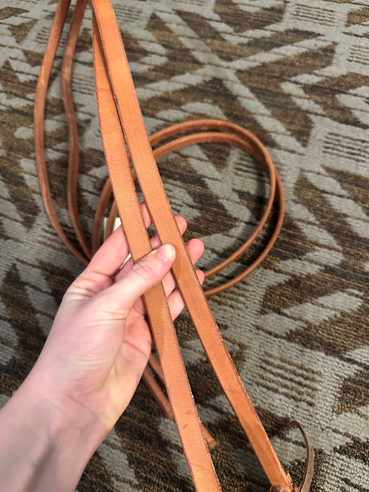 Light Oil Leather Split Reins