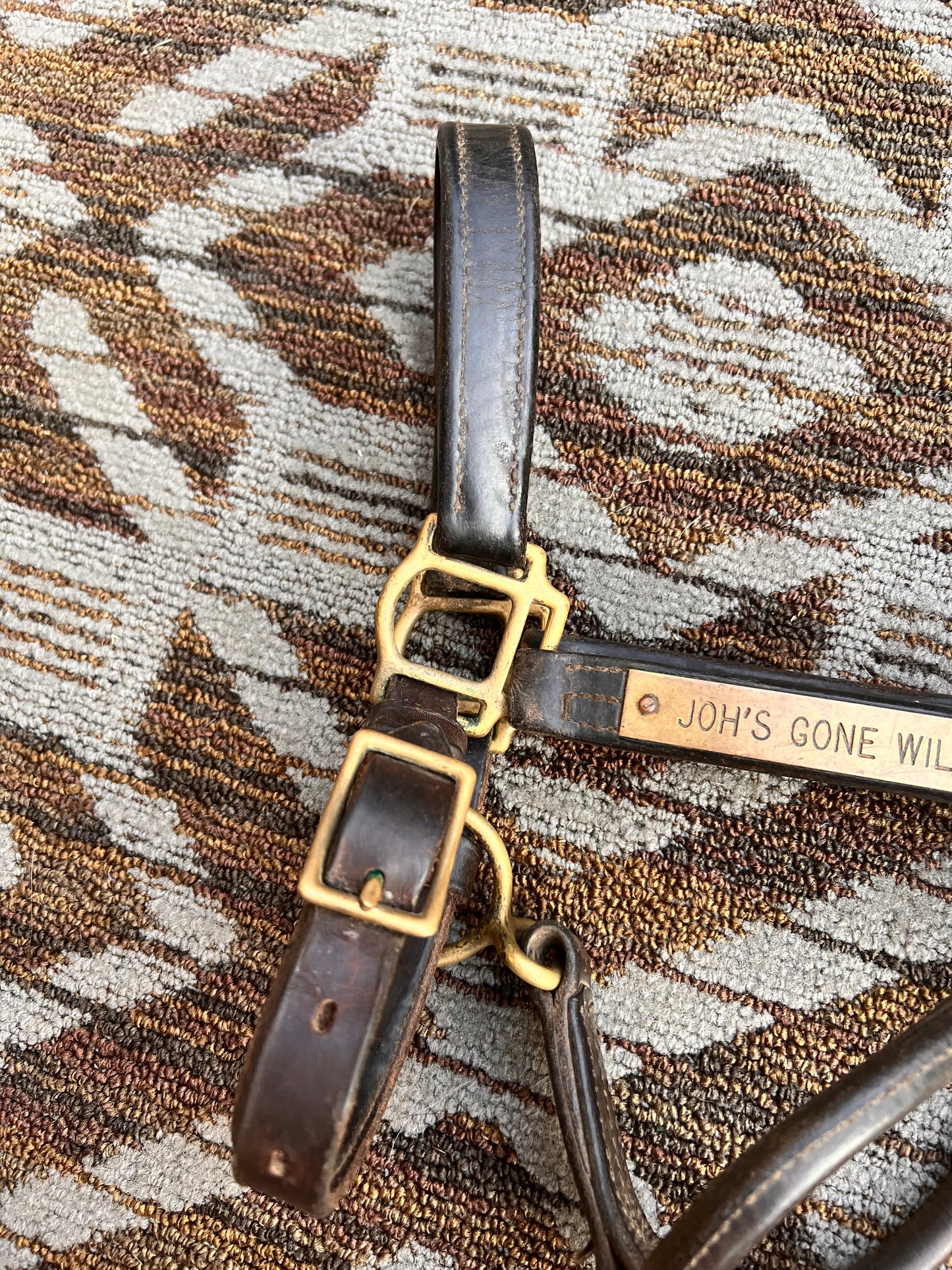 Leather Nameplate Halter