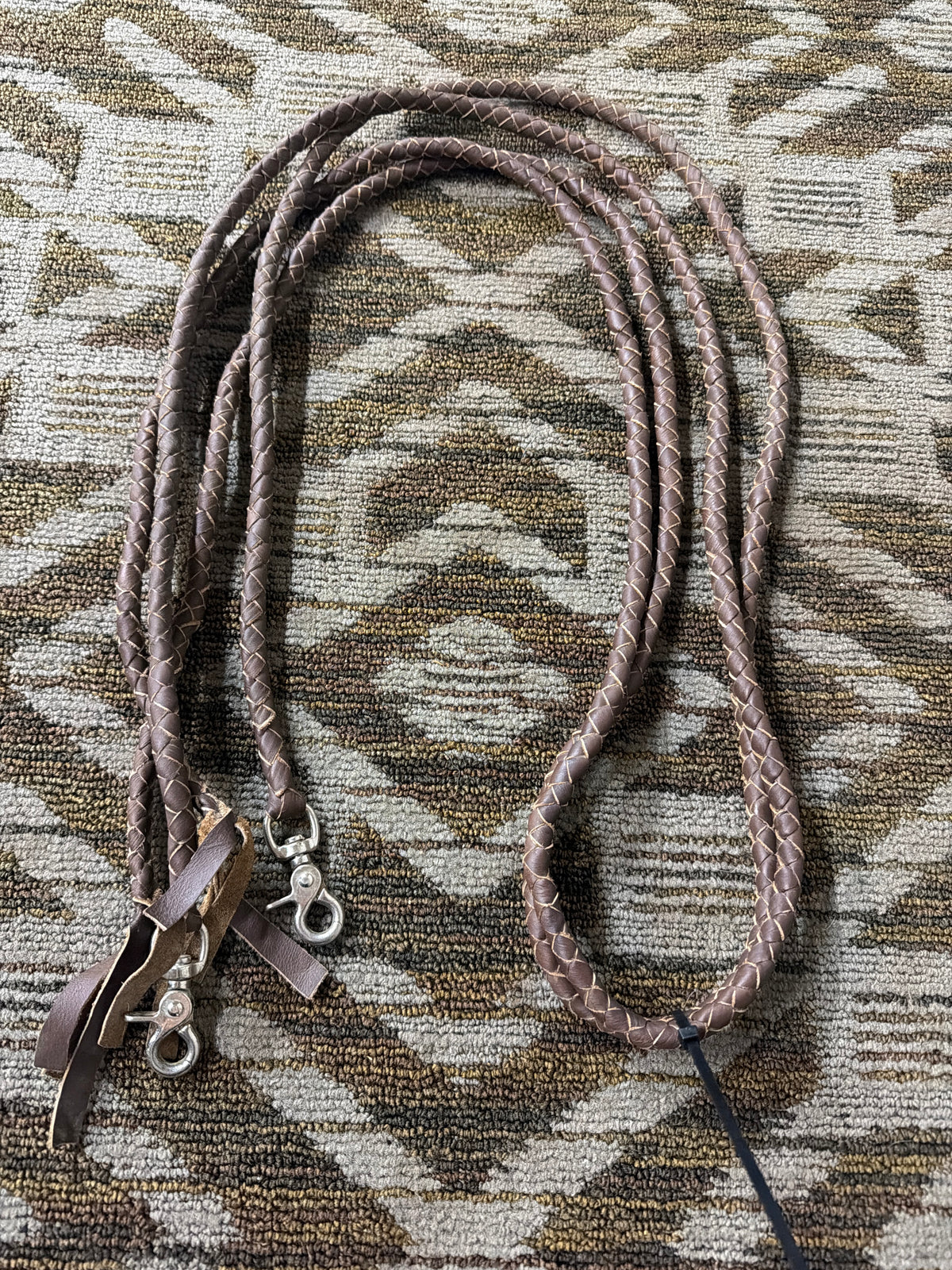 Braided Rolled Split Reins