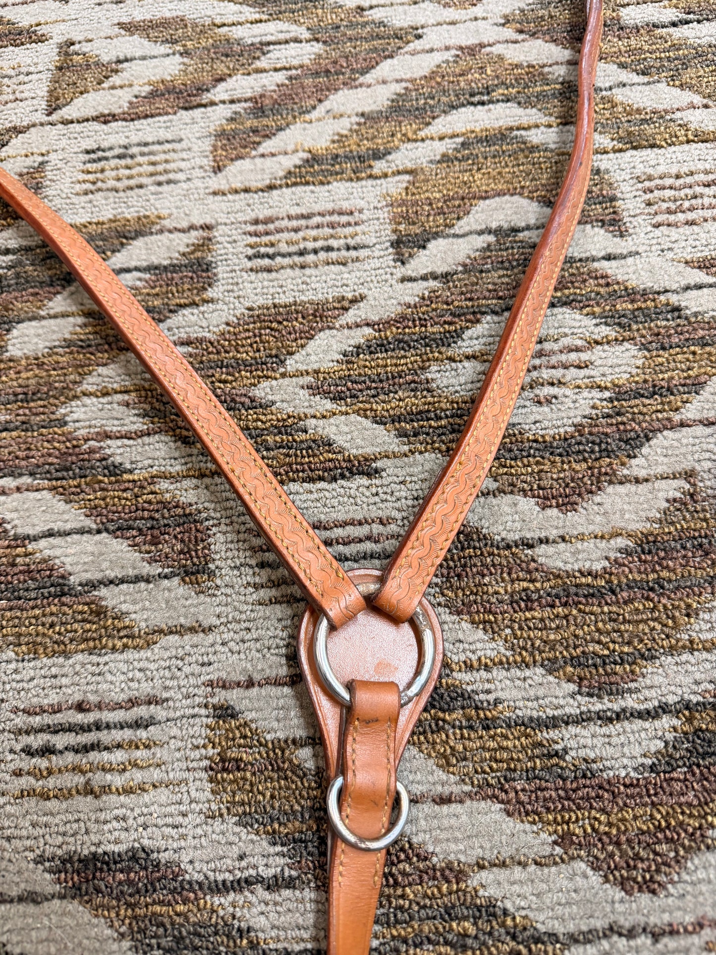 Tooled Leather Breastcollar