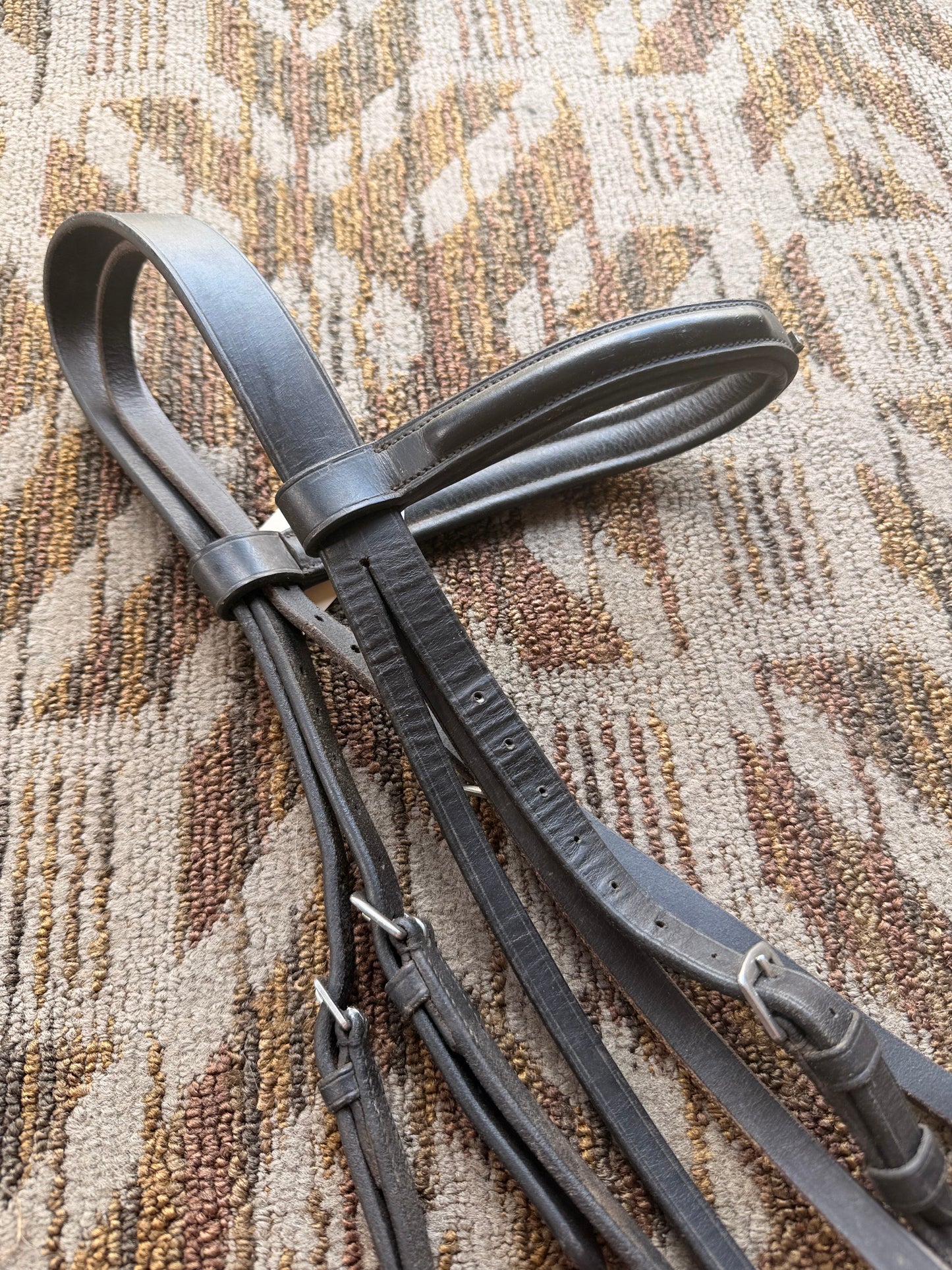 Black Blingy Dressage Bridle
