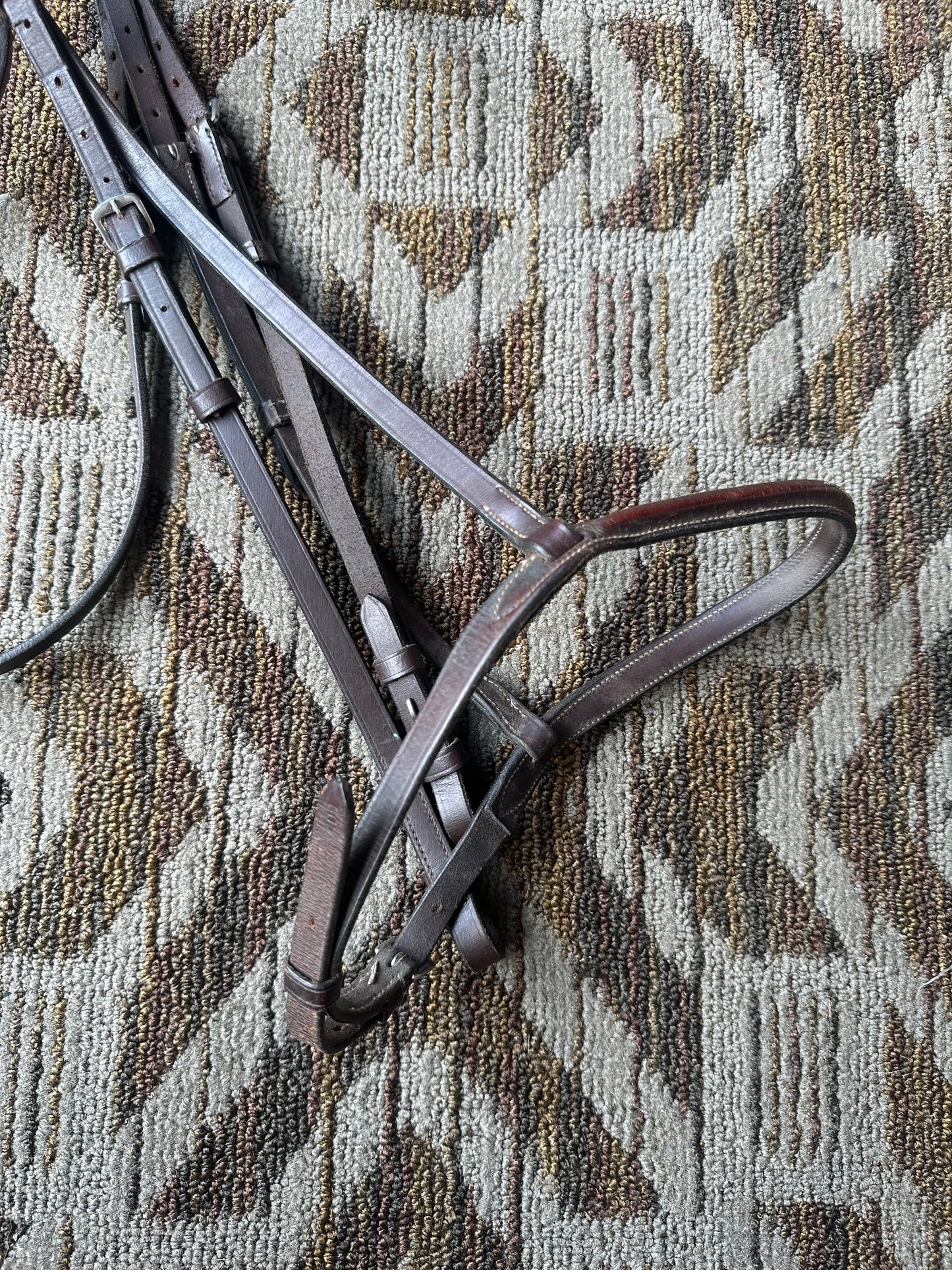 Brown Treadstone Fancy Stitched Bridle