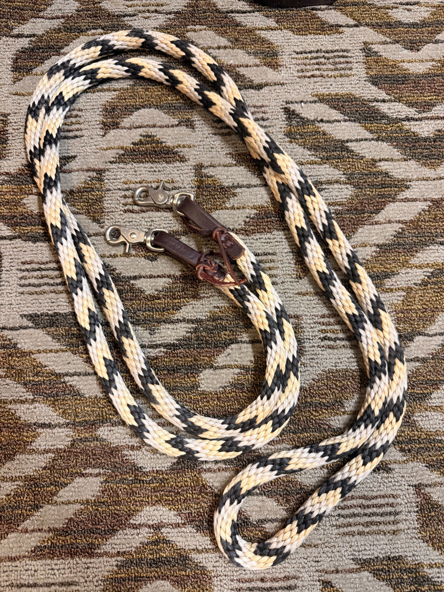 Silver Tip Halter Extra Long Reins