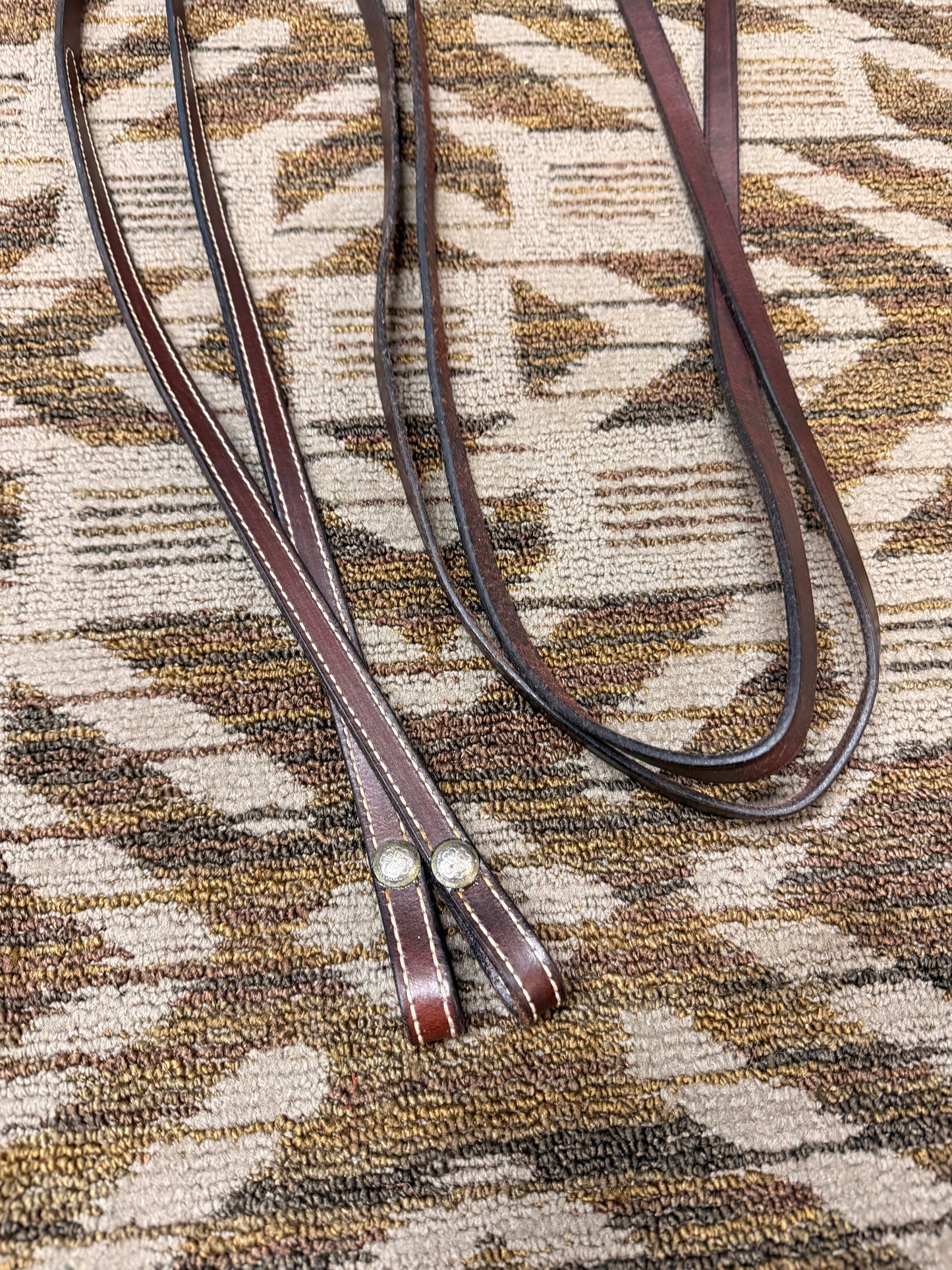 Stitched Leather Split Reins