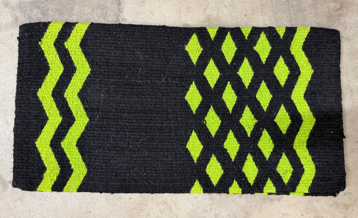 Black and Green Saddle Blanket
