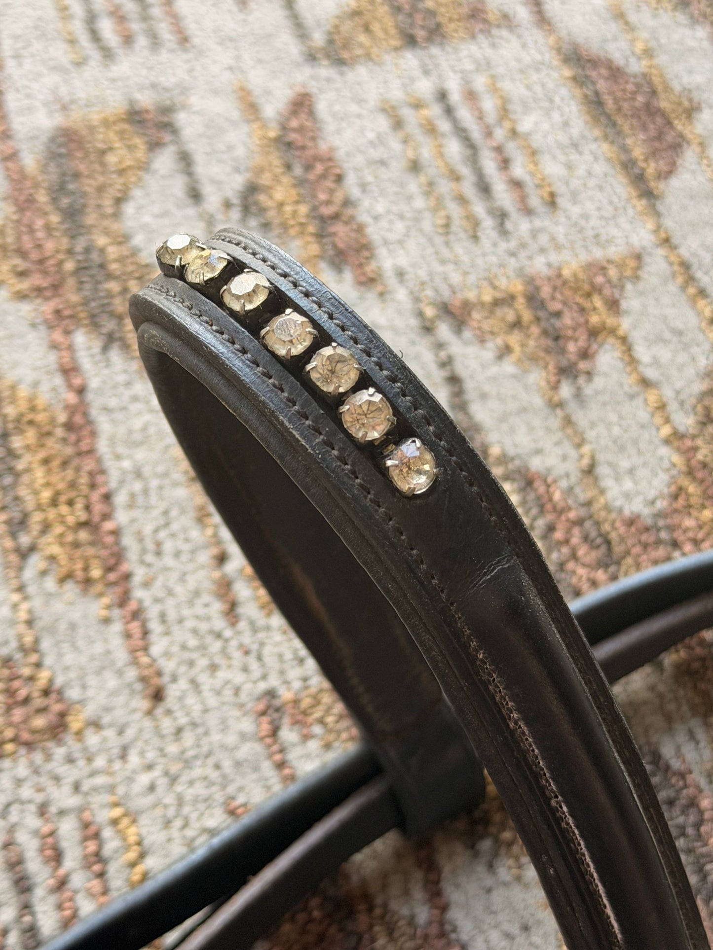 Black Blingy Dressage Bridle