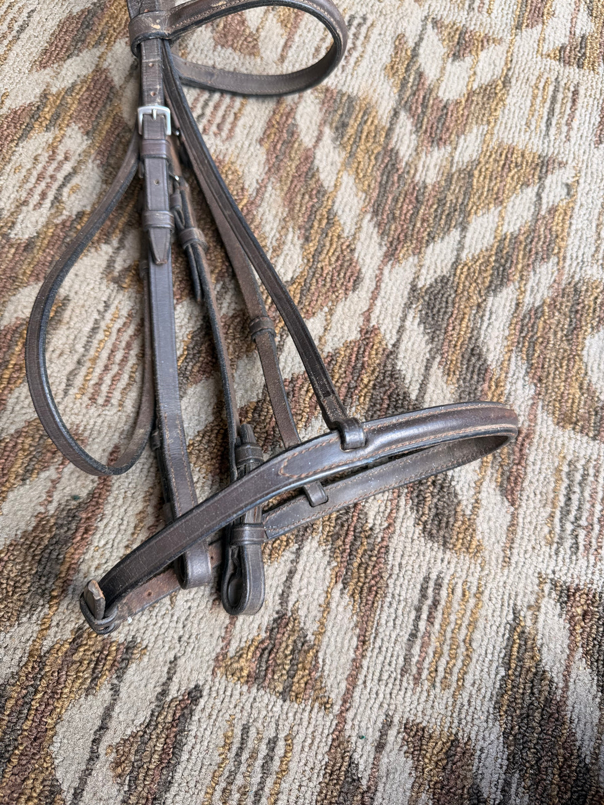 Chetak Brown Raised Bridle