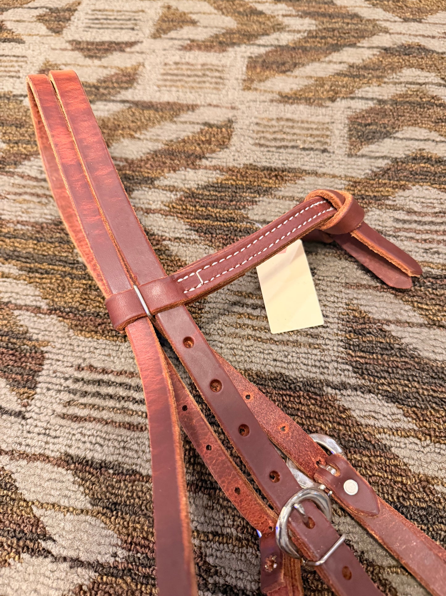 Heavy Oiled Futurity Knot Headstall