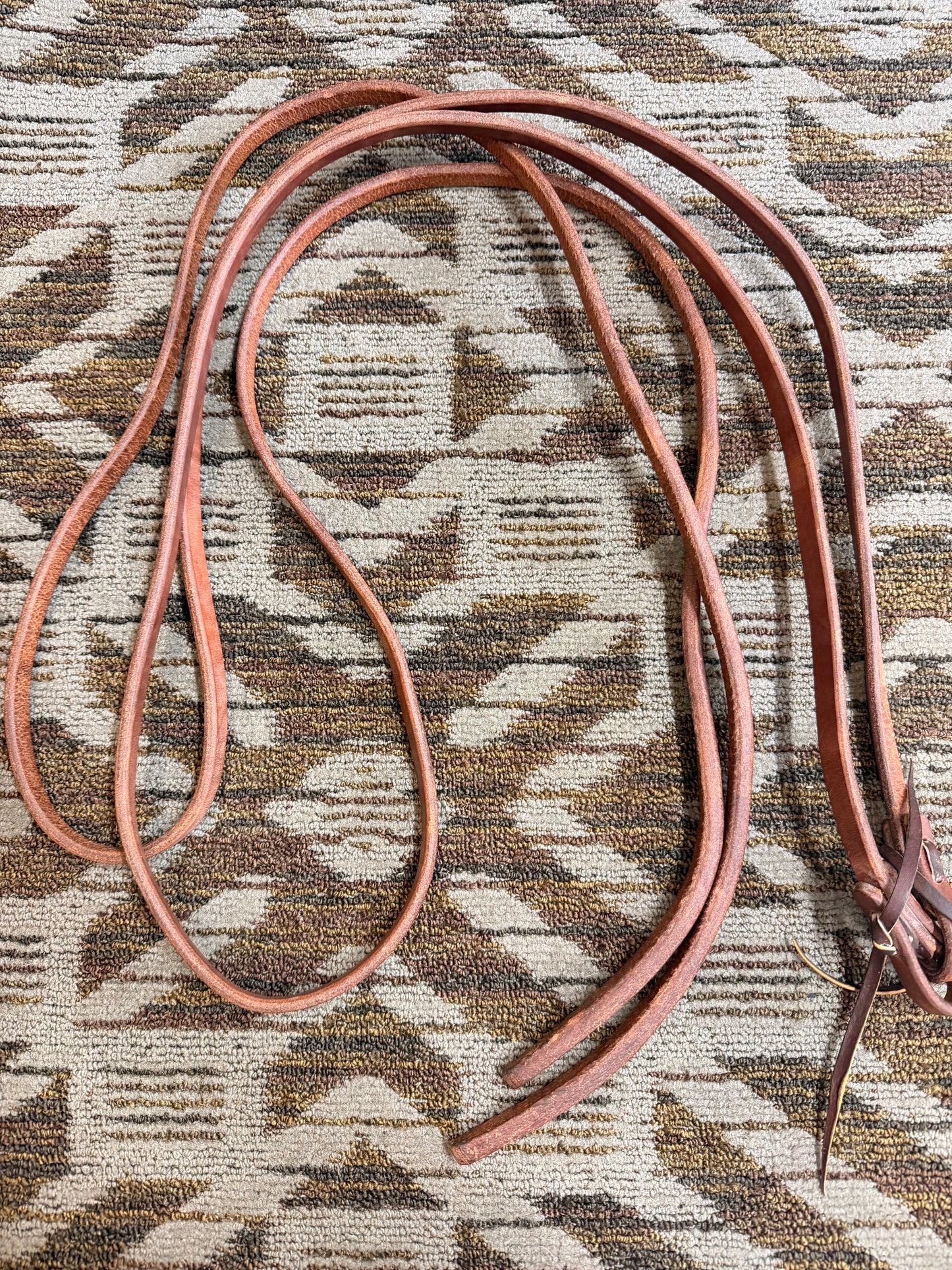Heavy Oiled Weighted Split Reins