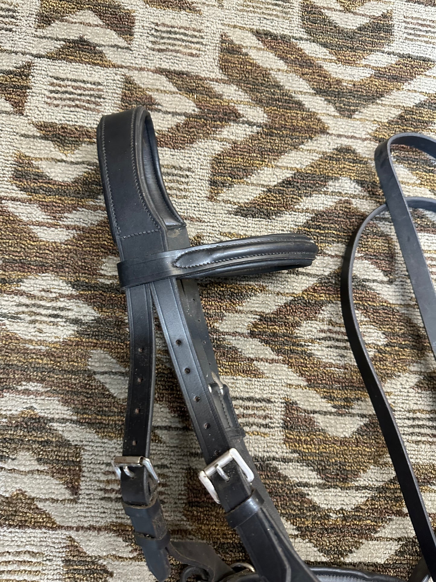 Padded Monocrown Bitless Bridle w/ Reins