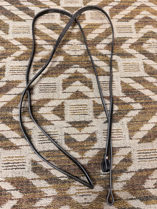 Black Leather Split Reins