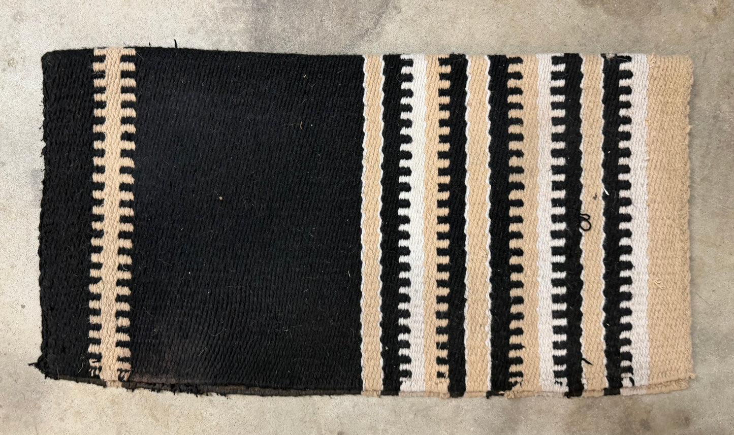Black and Tan Saddle Blanket