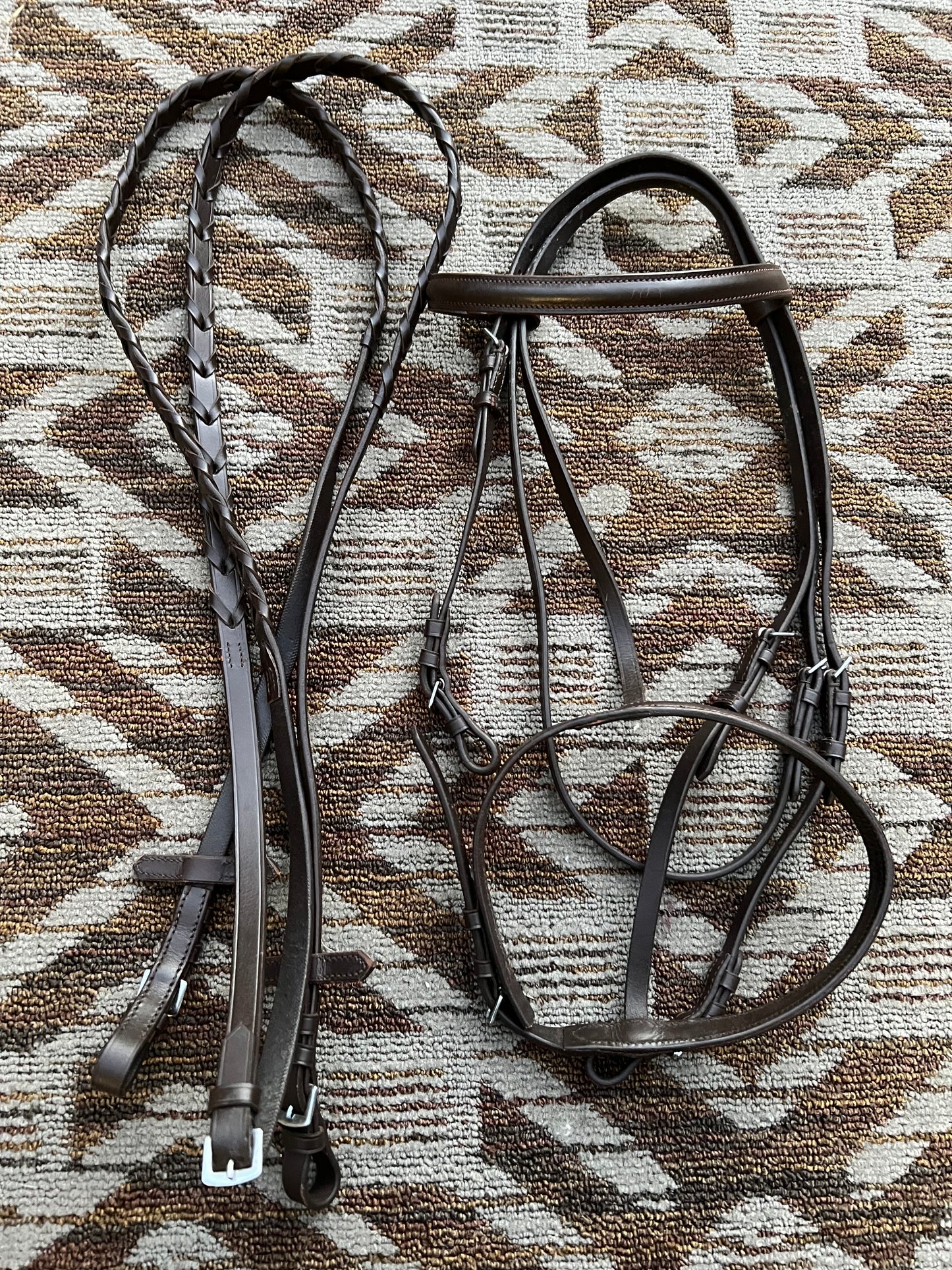 Dark Brown Bridle w/ Matching Reins