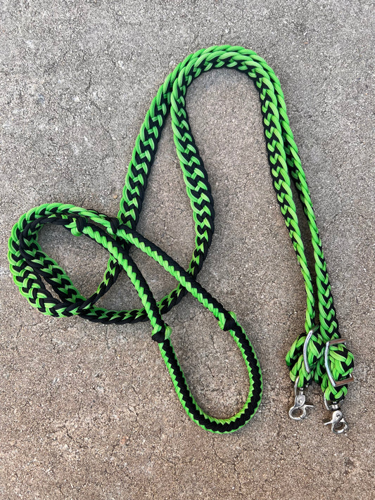 Lime Green Loop Reins