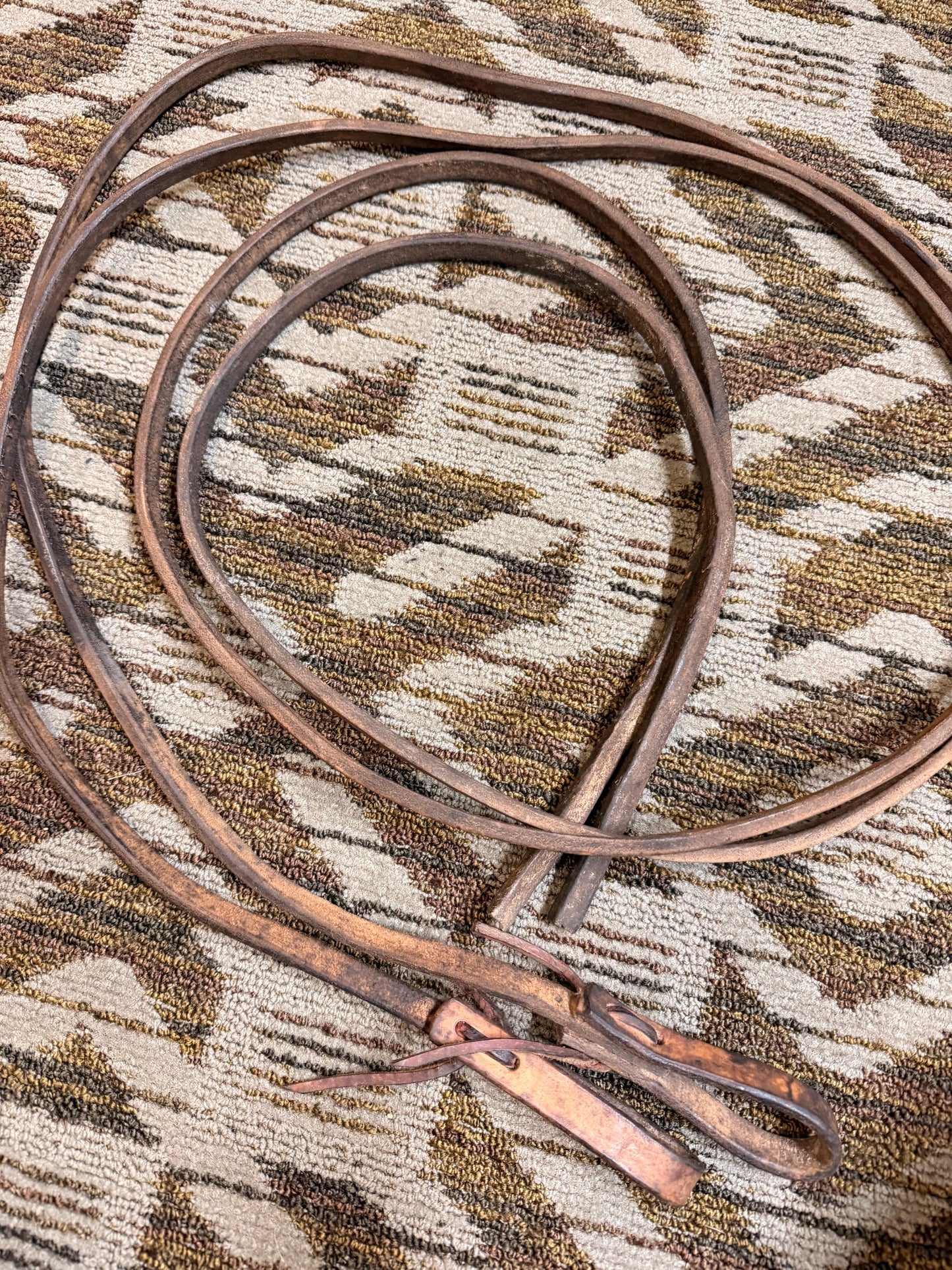 Weighted Leather Split Reins