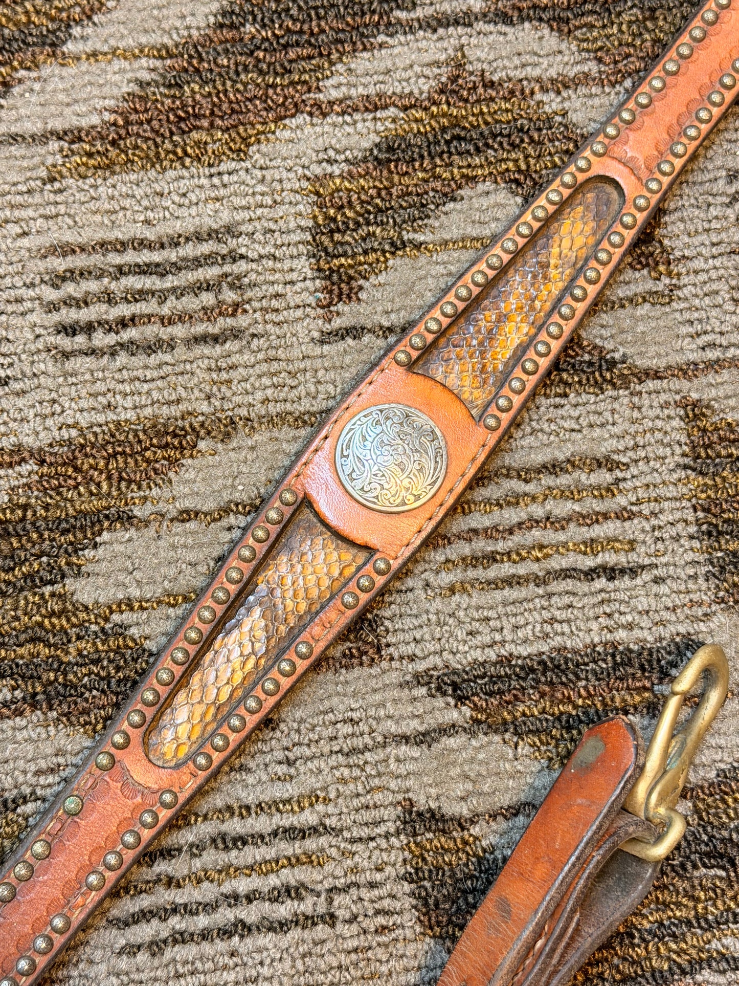 Double J Snakeskin Breastcollar