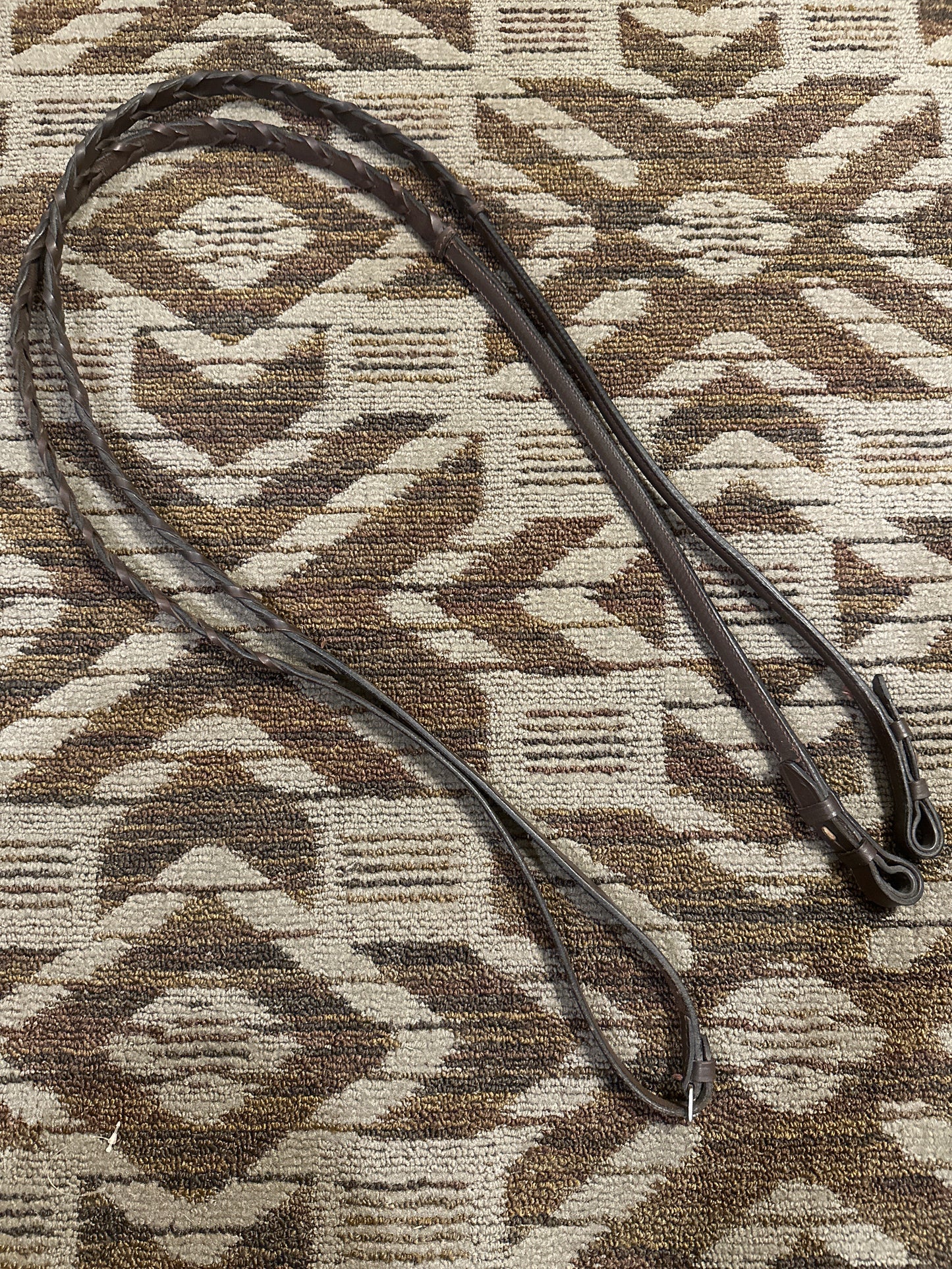 Brown Raised Laced Reins