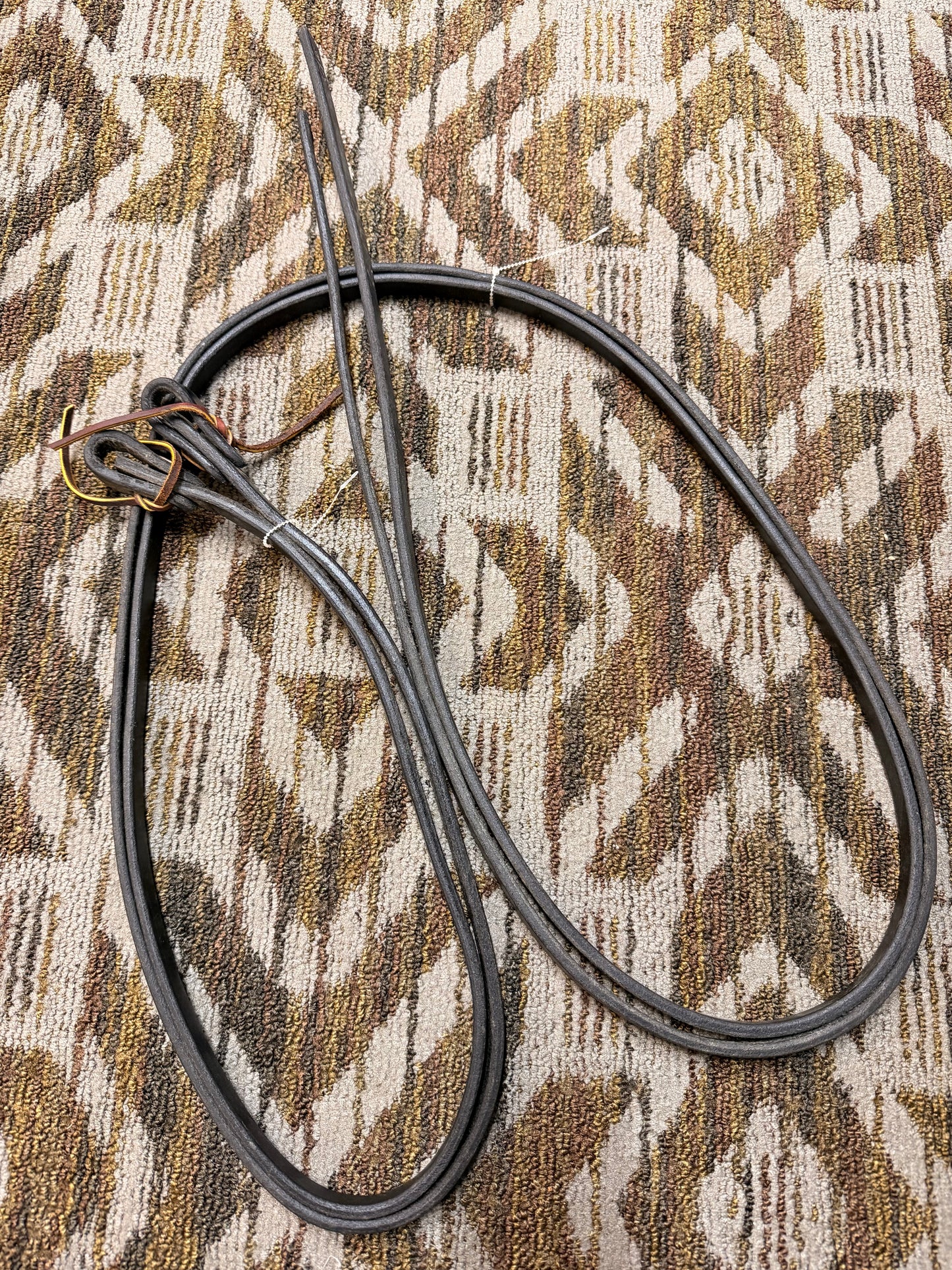 Harris Black Leather Split Reins