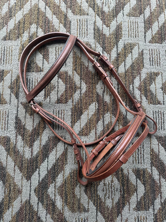 New Chestnut Padded Pony Bridle