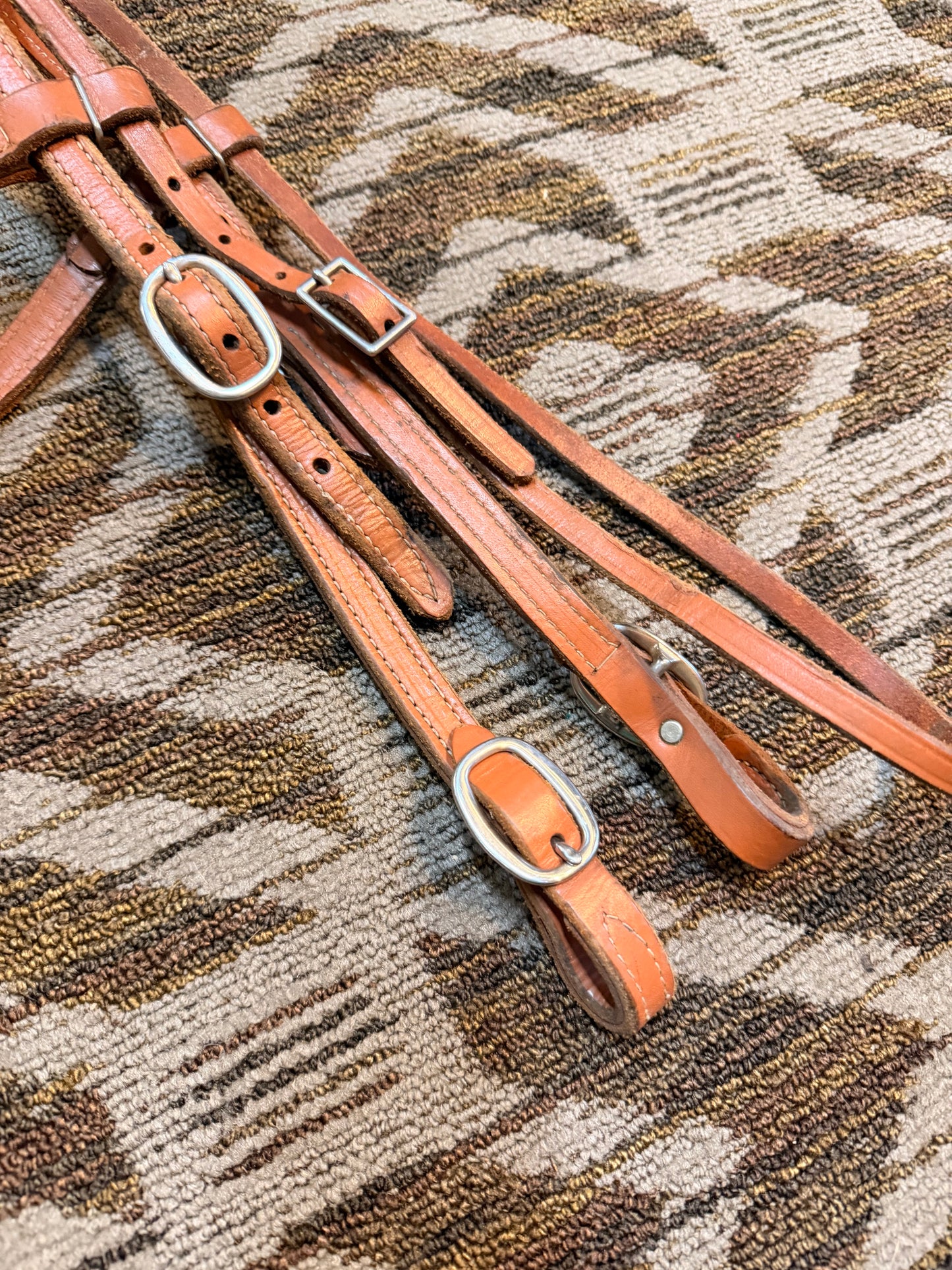 Quick Change Leather Headstall