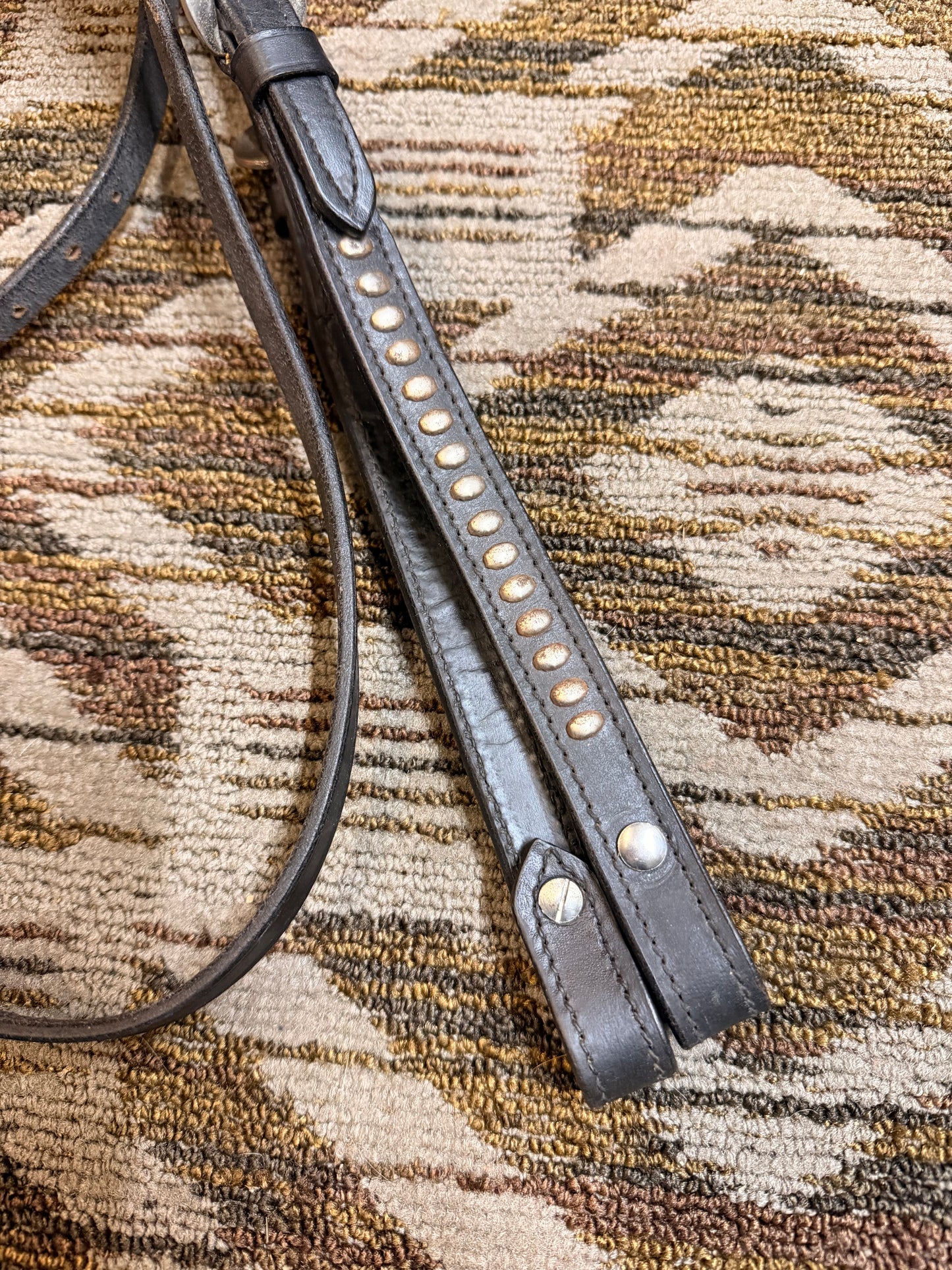 Black Studded Headstall w/ Futurity Knot