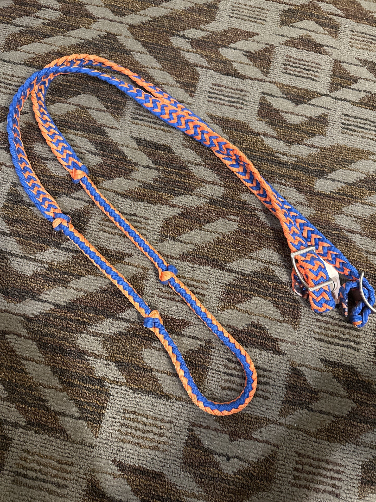 Orange/Blue Loop Reins