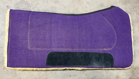 Purple Contoured Fleece Pad