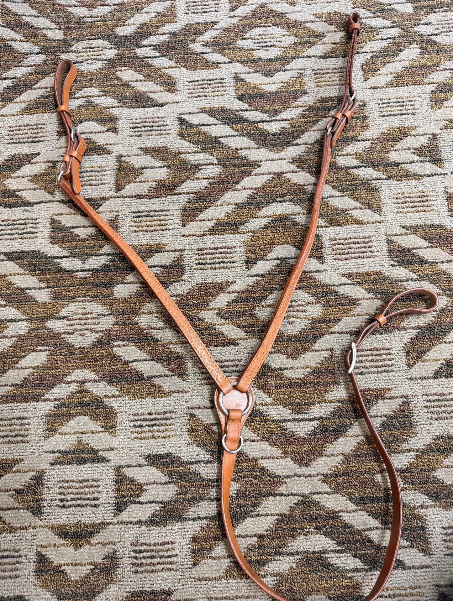 Tooled Leather Breastcollar