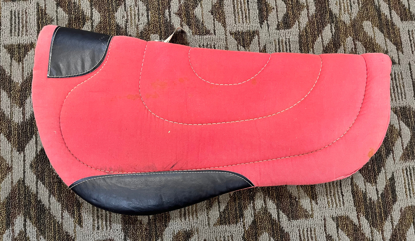 Red Round Skirt Saddle Pad