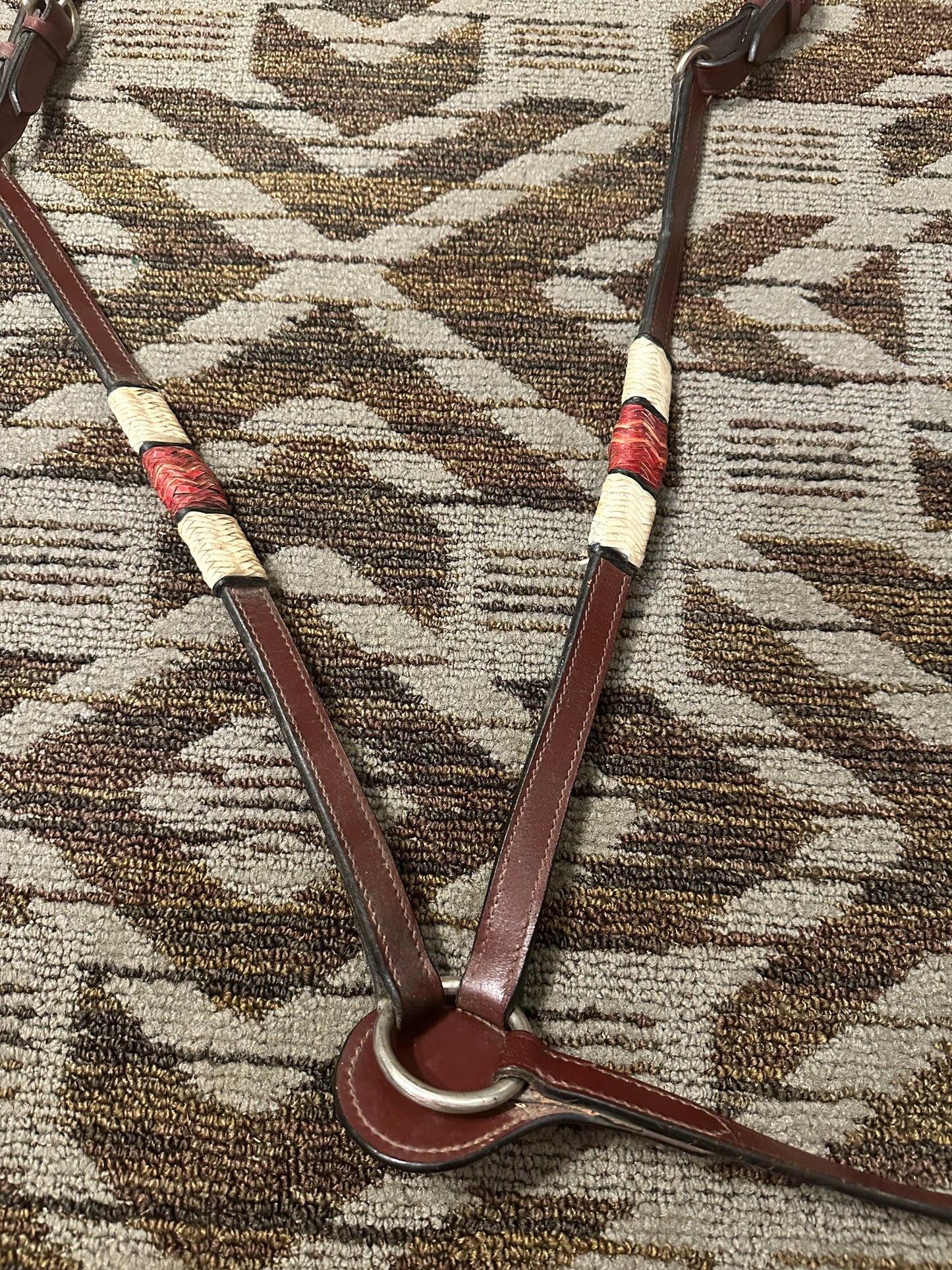 Leather Breastcollar w/ Rawhide Accents
