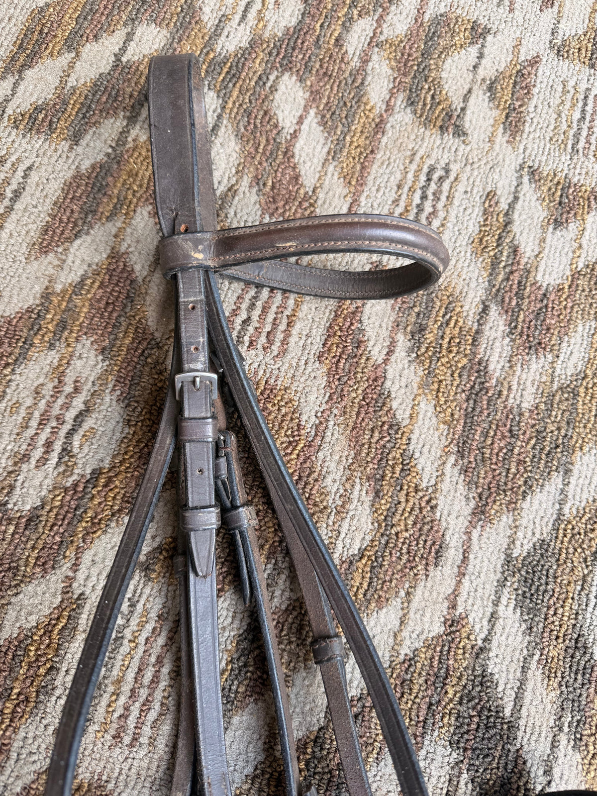 Chetak Brown Raised Bridle