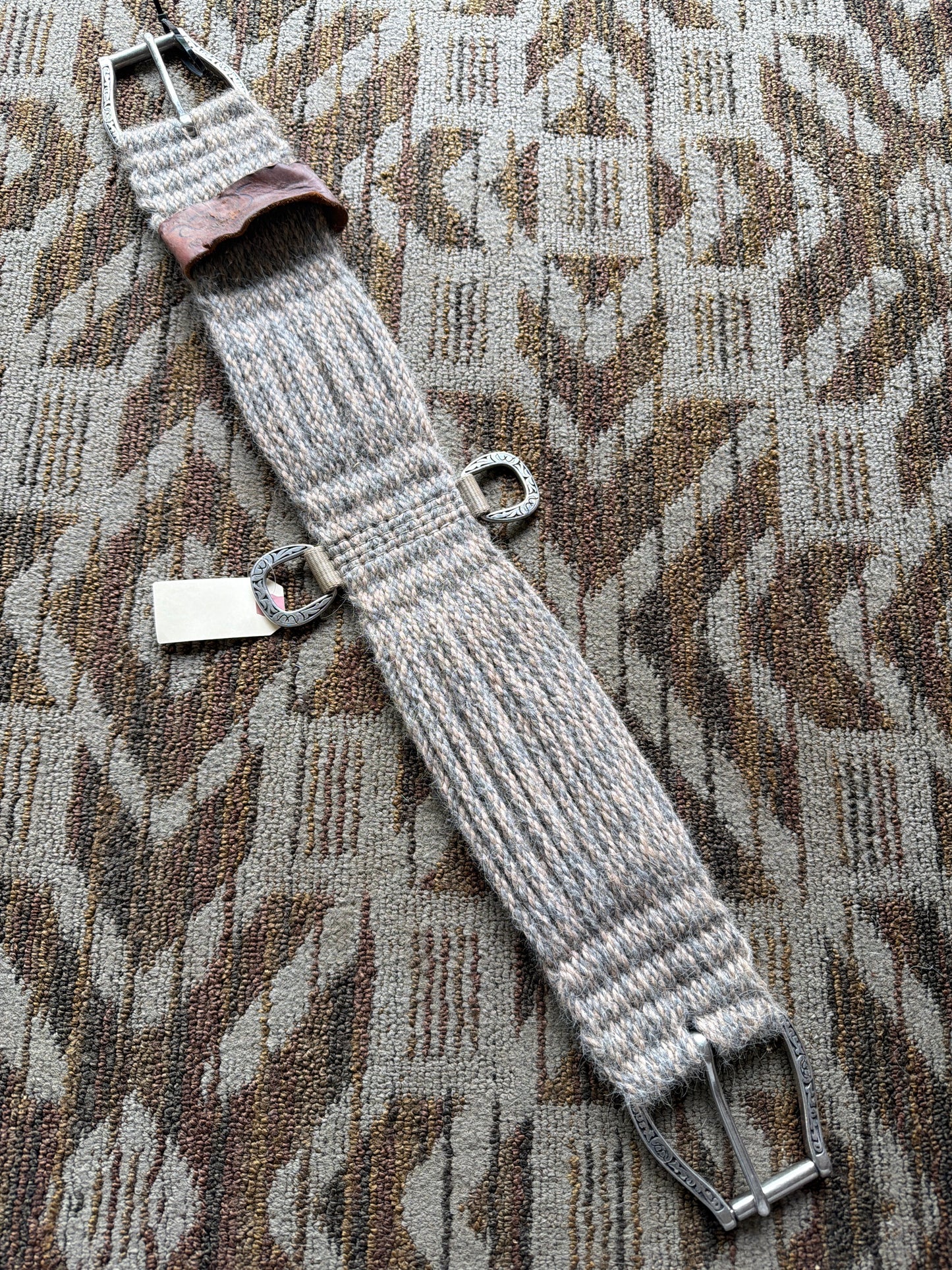 Weaver Mohair Cinch w/ Horseshoe Hardware - 34”