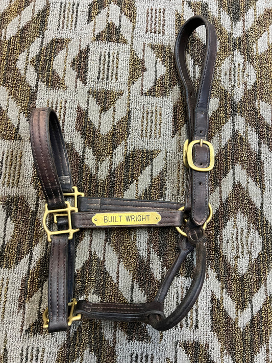 Leather Nameplate Halter