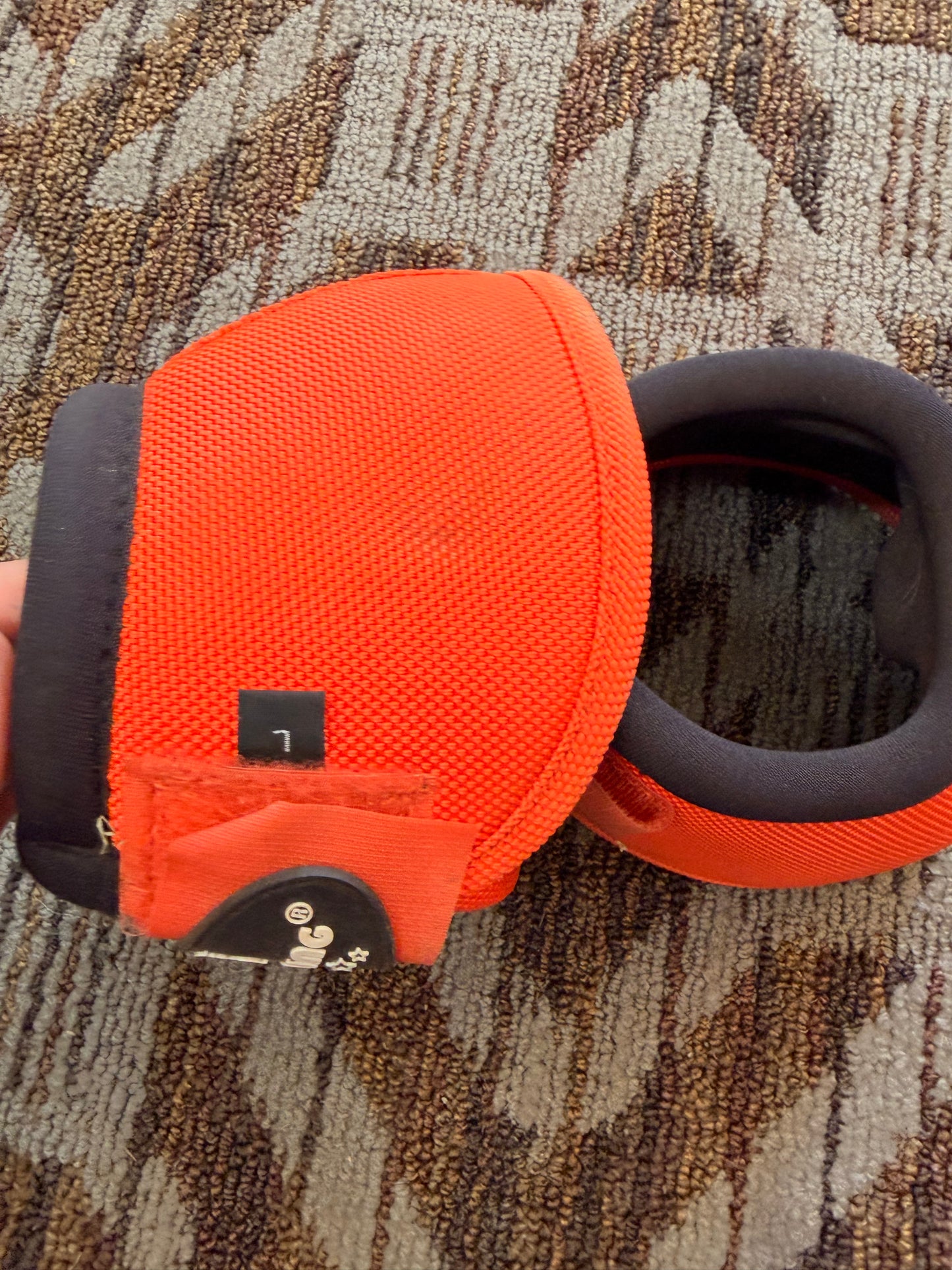 Orange Large No Turn Bell Boots