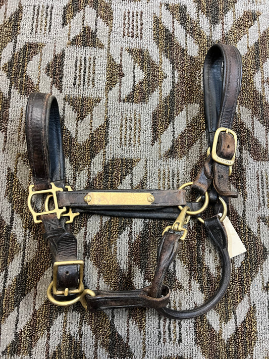 SmartPak Padded Leather Halter w/ Clip