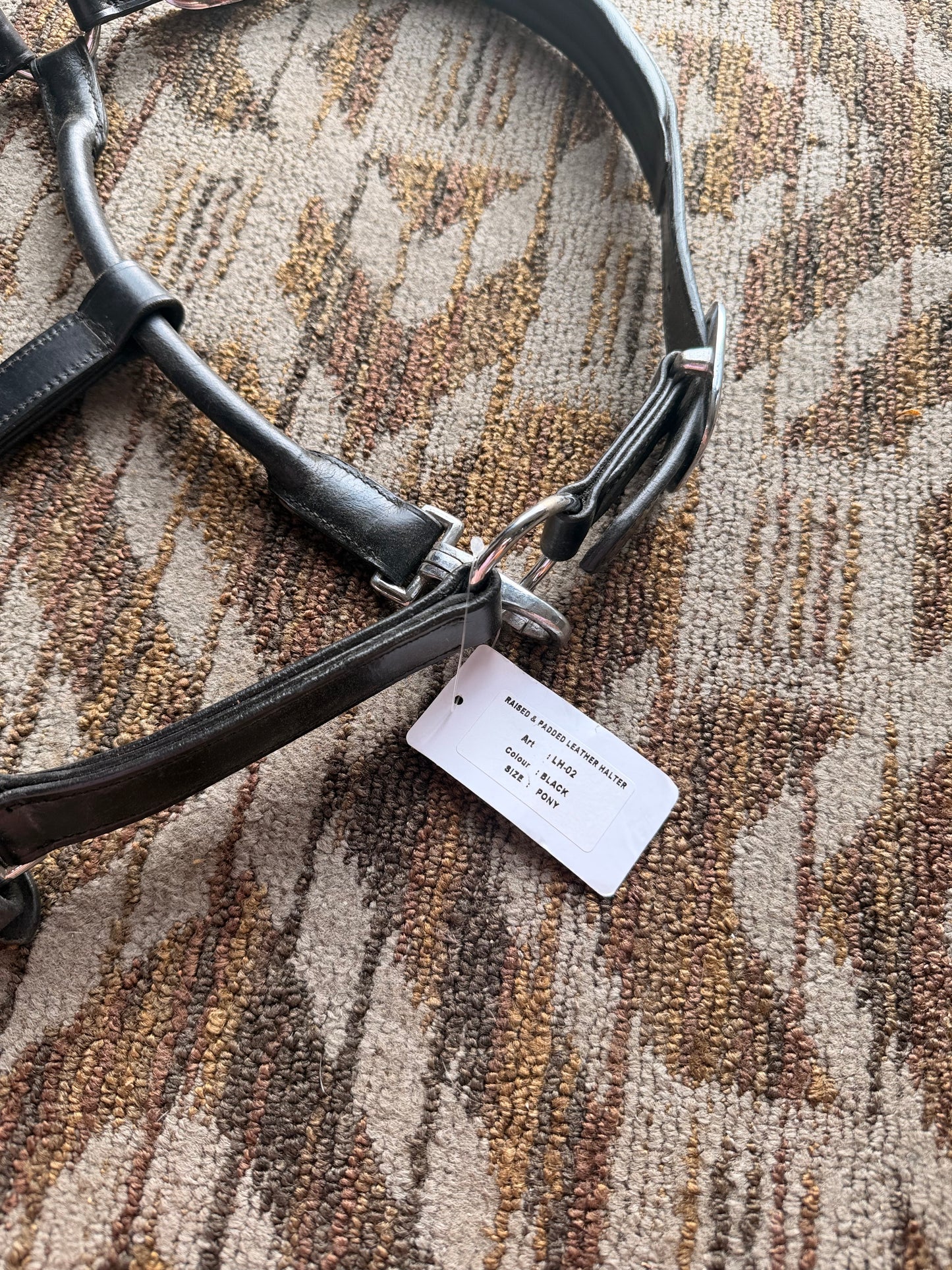 New Black Padded Pony Halter
