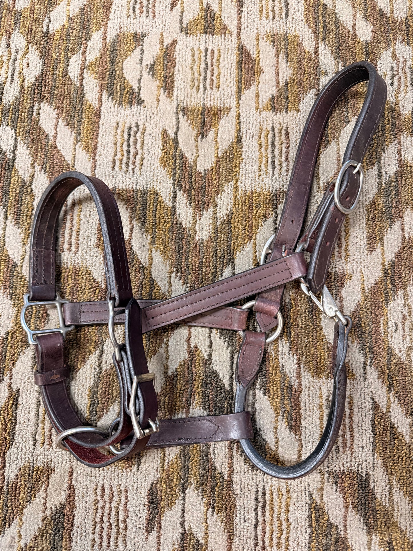 Triple Stitched Leather Haltee