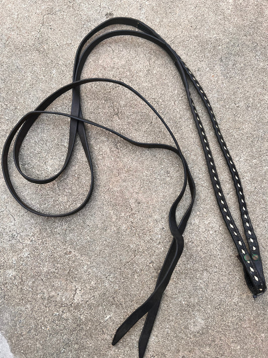 Buckstitched Split Reins