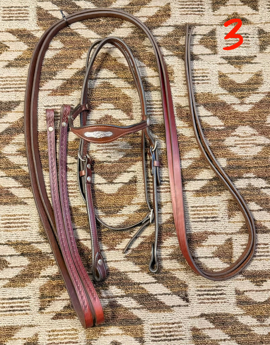 WI USA Silver Bridle Set w/ Reins