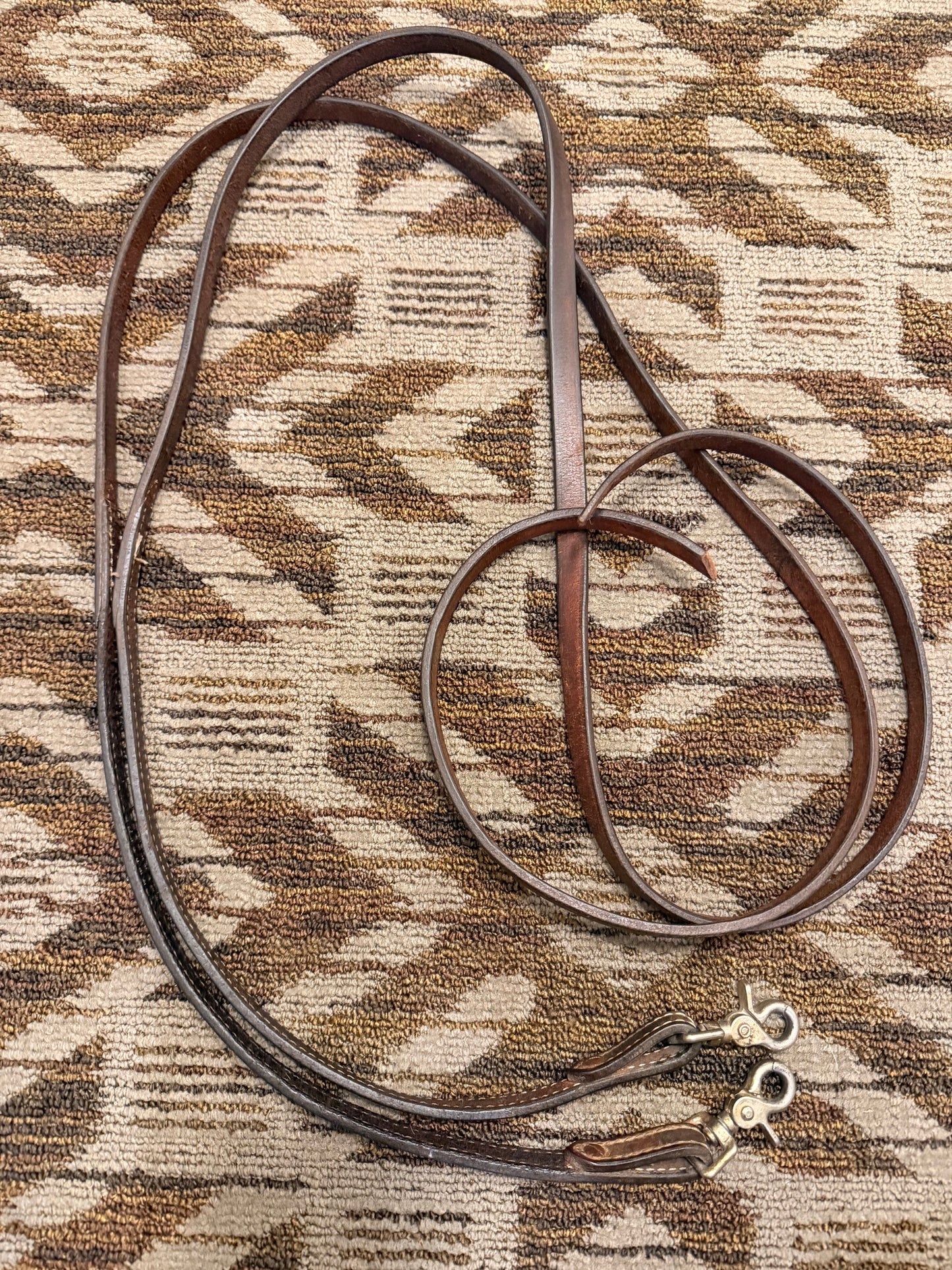 Leather Stitched Split Reins