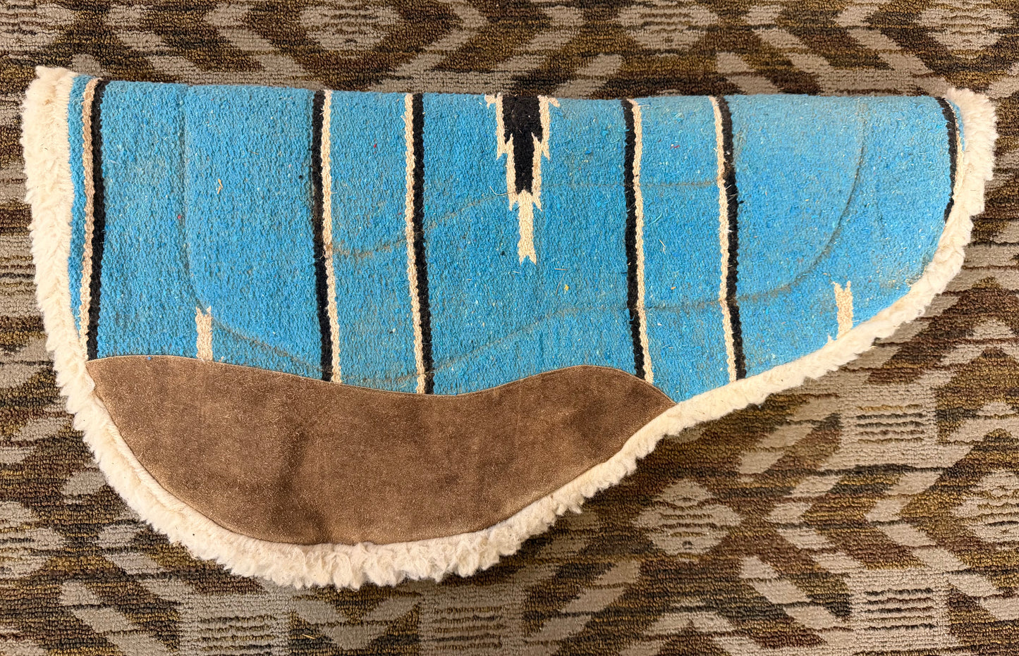 Blue Round Skirt Saddle Pad