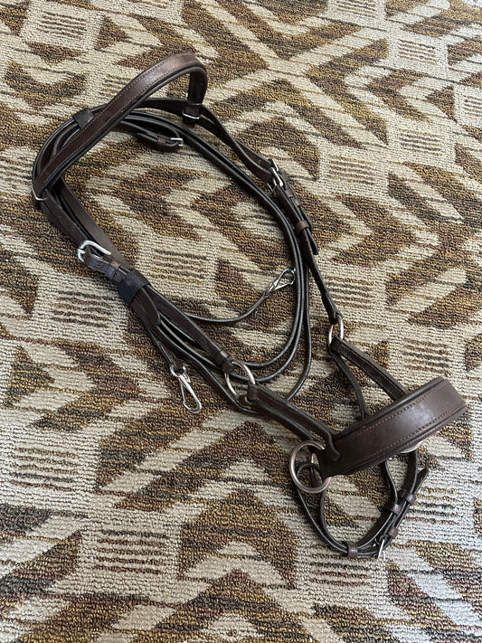 Padded Bitless Bridle w/ Matching Reins