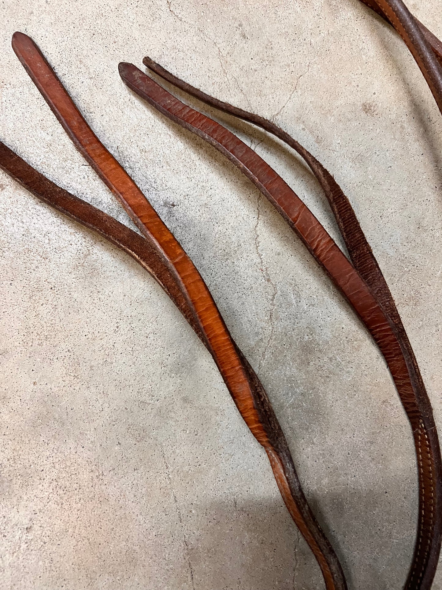 Tory Leather Split Reins w/ Buckles and Poppers