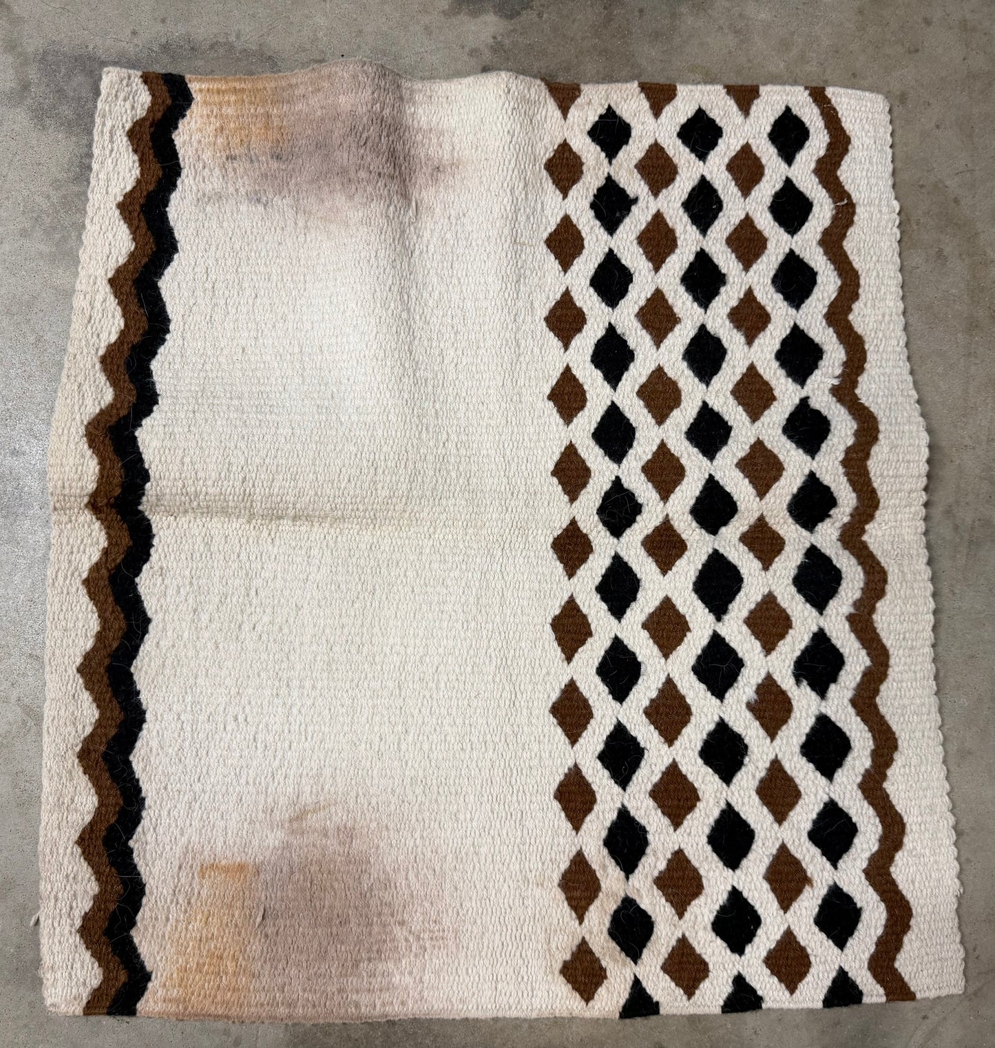 Brown Diamond Saddle Blanket