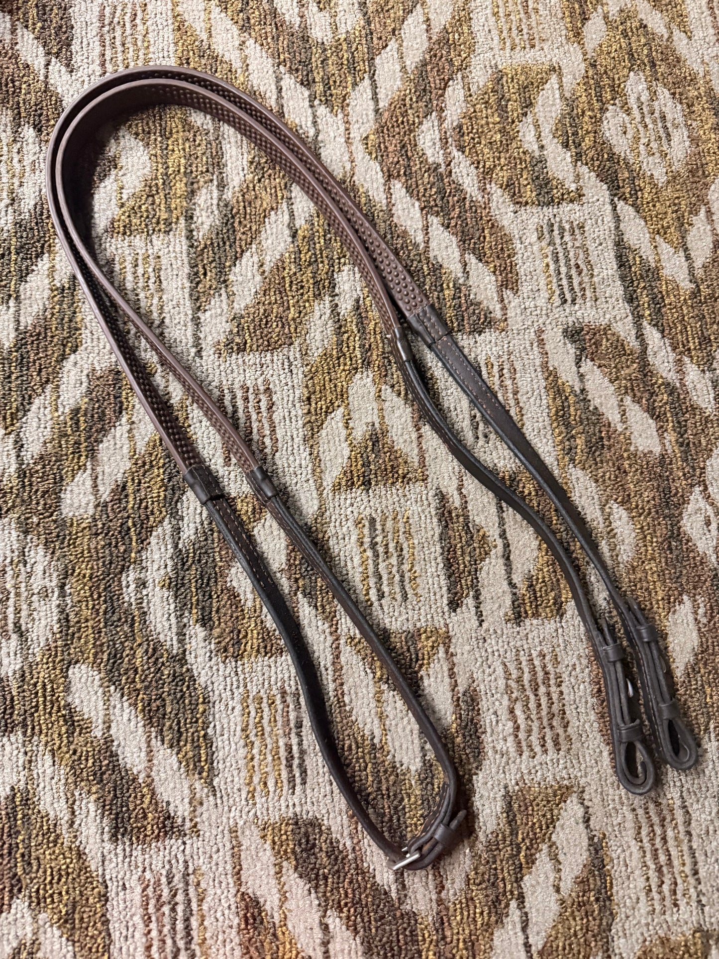 Brown Pebbel Grip Reins