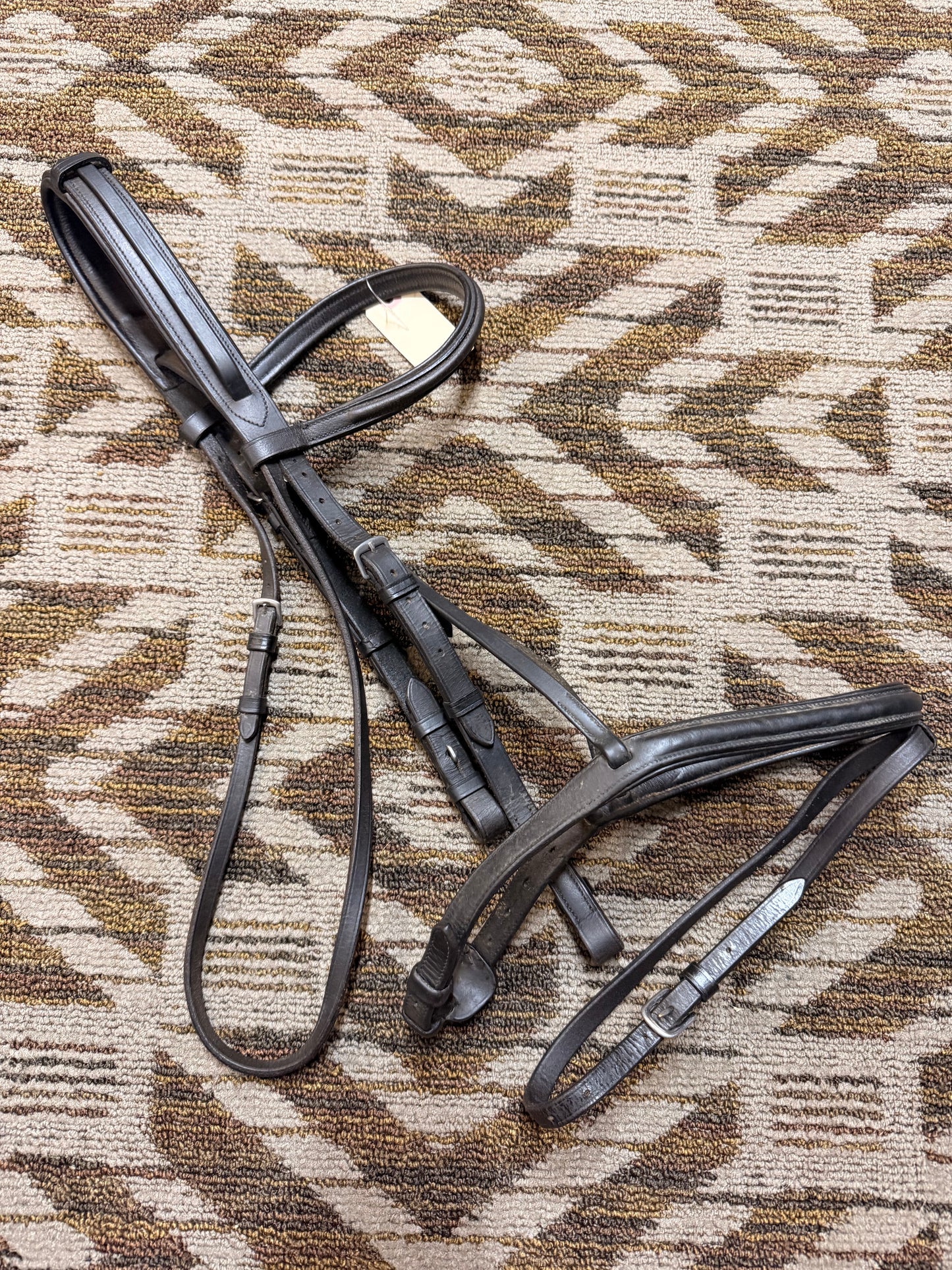 Black Padded Dressage Bridle