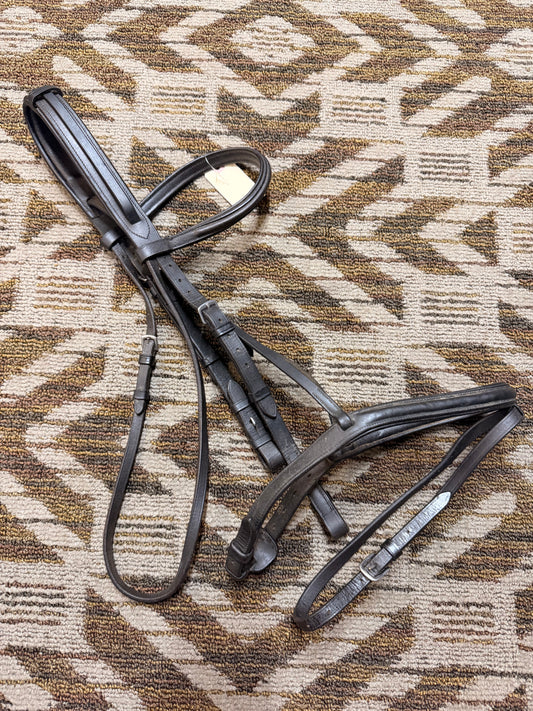 Black Padded Dressage Bridle